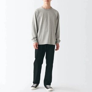 Muji Men's Denim Regular Black Pants 32×29